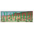 Nevada Desert Panoramic Photo Hand Mirror (1.625" x 4.625")
